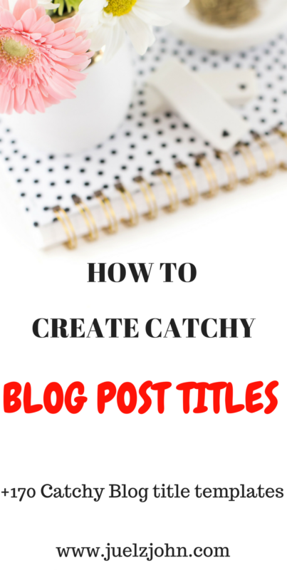 How to craft a catchy blog post title