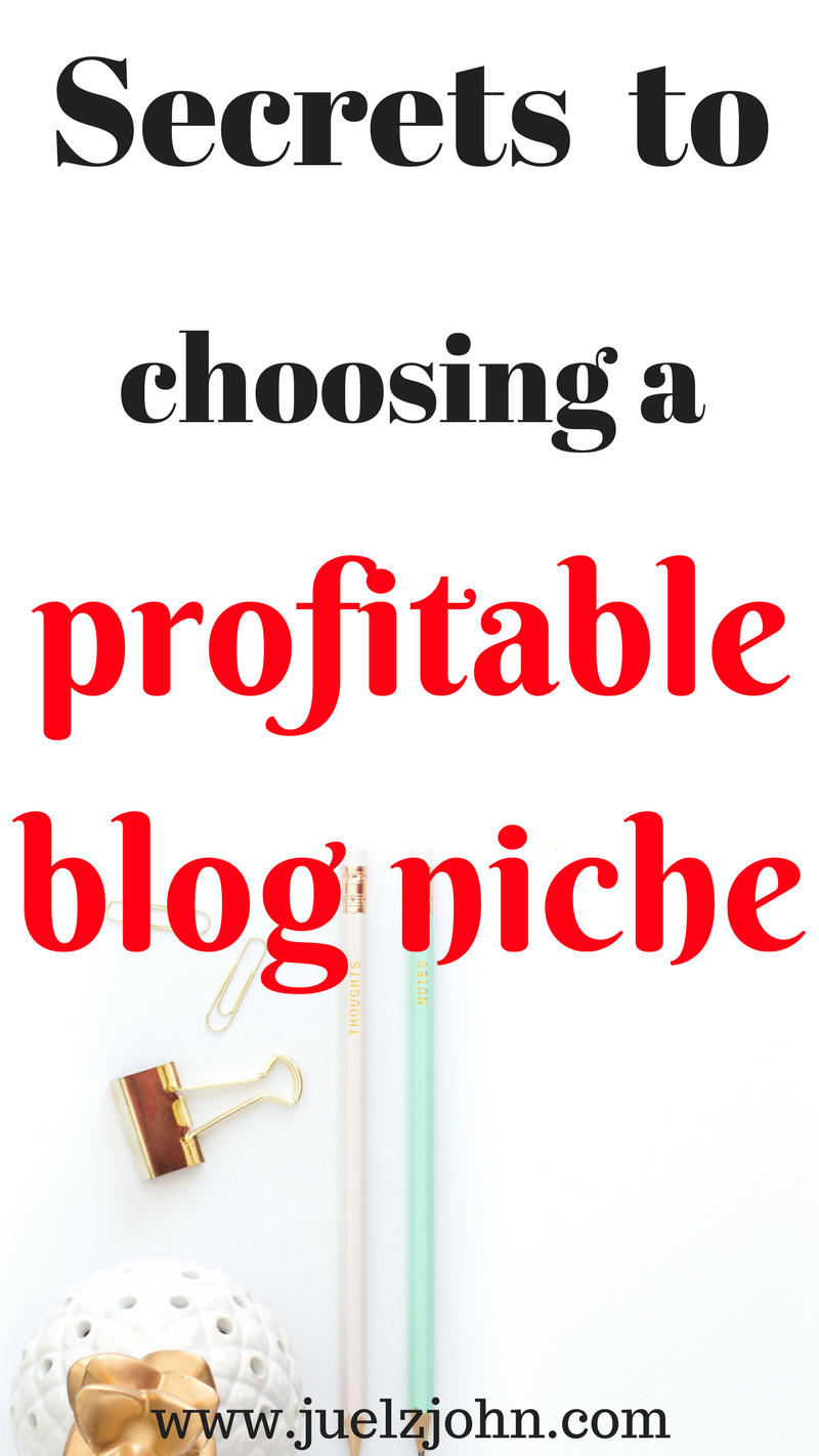 how to choose a profitable blog niche