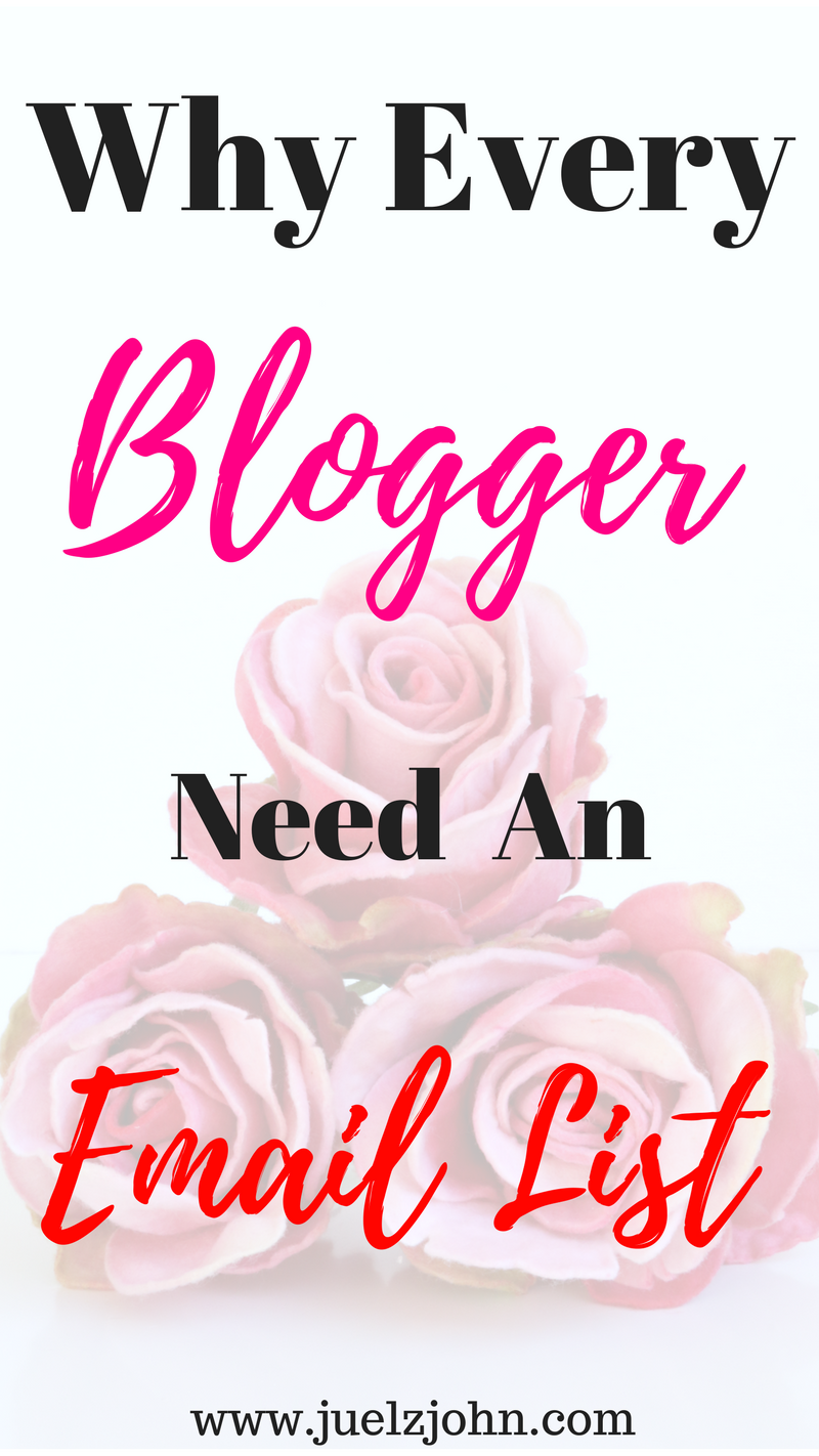 5 reasons why bloggersneedto buld an email list
