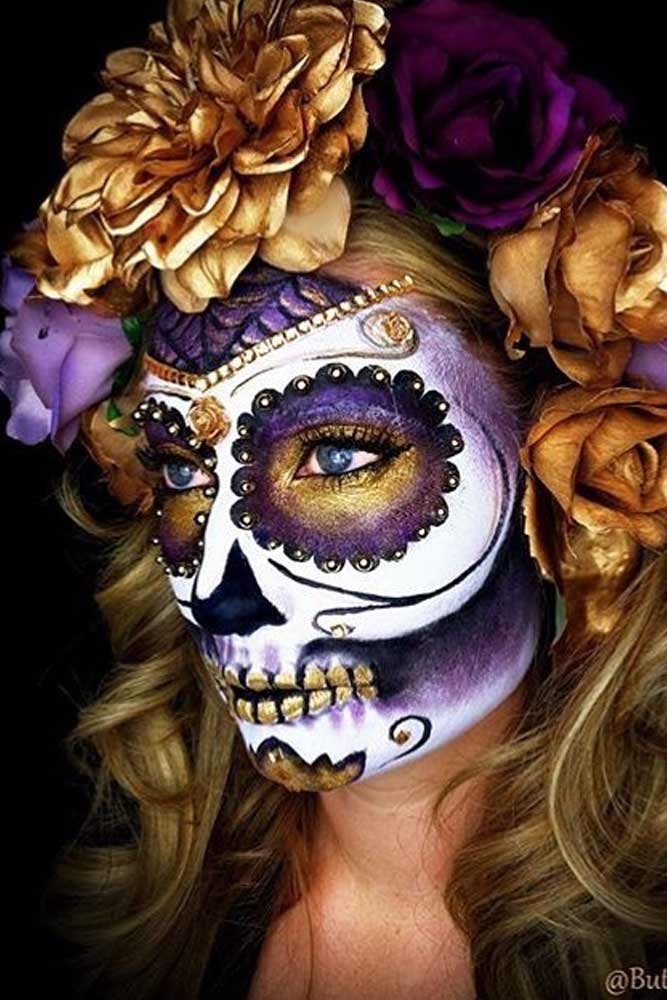 simple sugar skull makeup