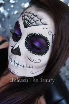 simple sugar skull makeup