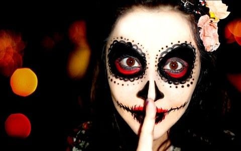 simple-sugar-skull-makeup