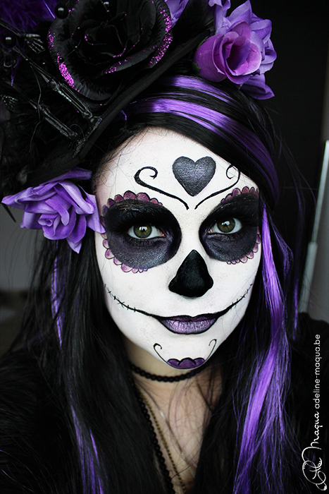 simple sugar skull makeup