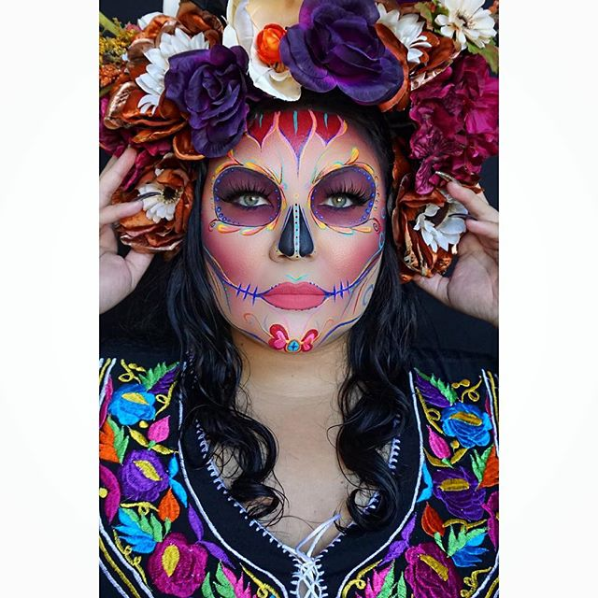 simple sugar skull makeup