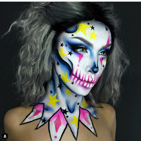 simple sugar skull makeup