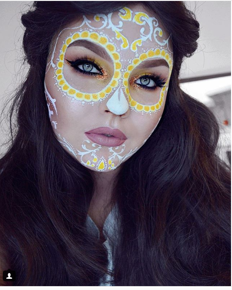 33 Simple Sugar Skull Makeup Looks Diy Halloween Makeup Ideas Juelzjohn 2350