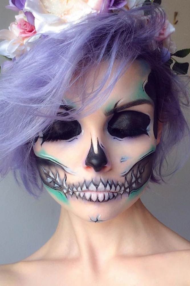 HALLOWEEN MAKEUP - MEXICAN SKULL (EASY) 