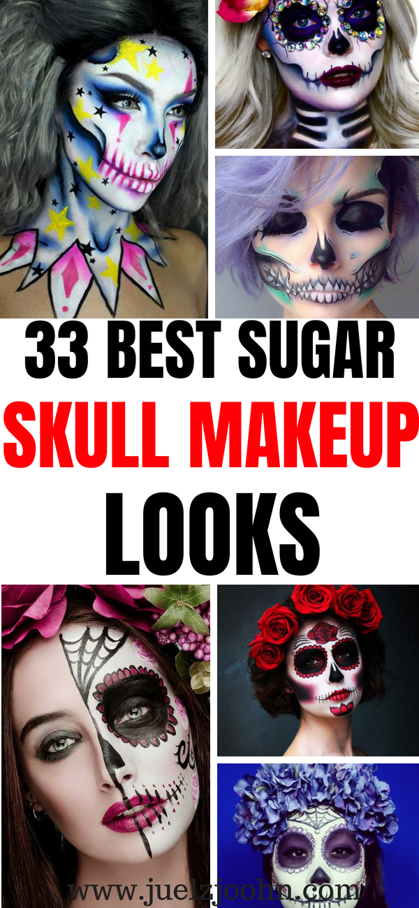 simple sugar skull makeup