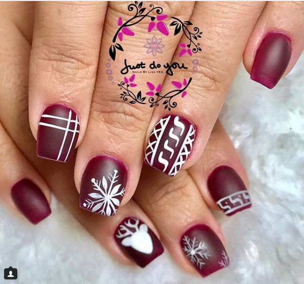 easy christmas nail art designs