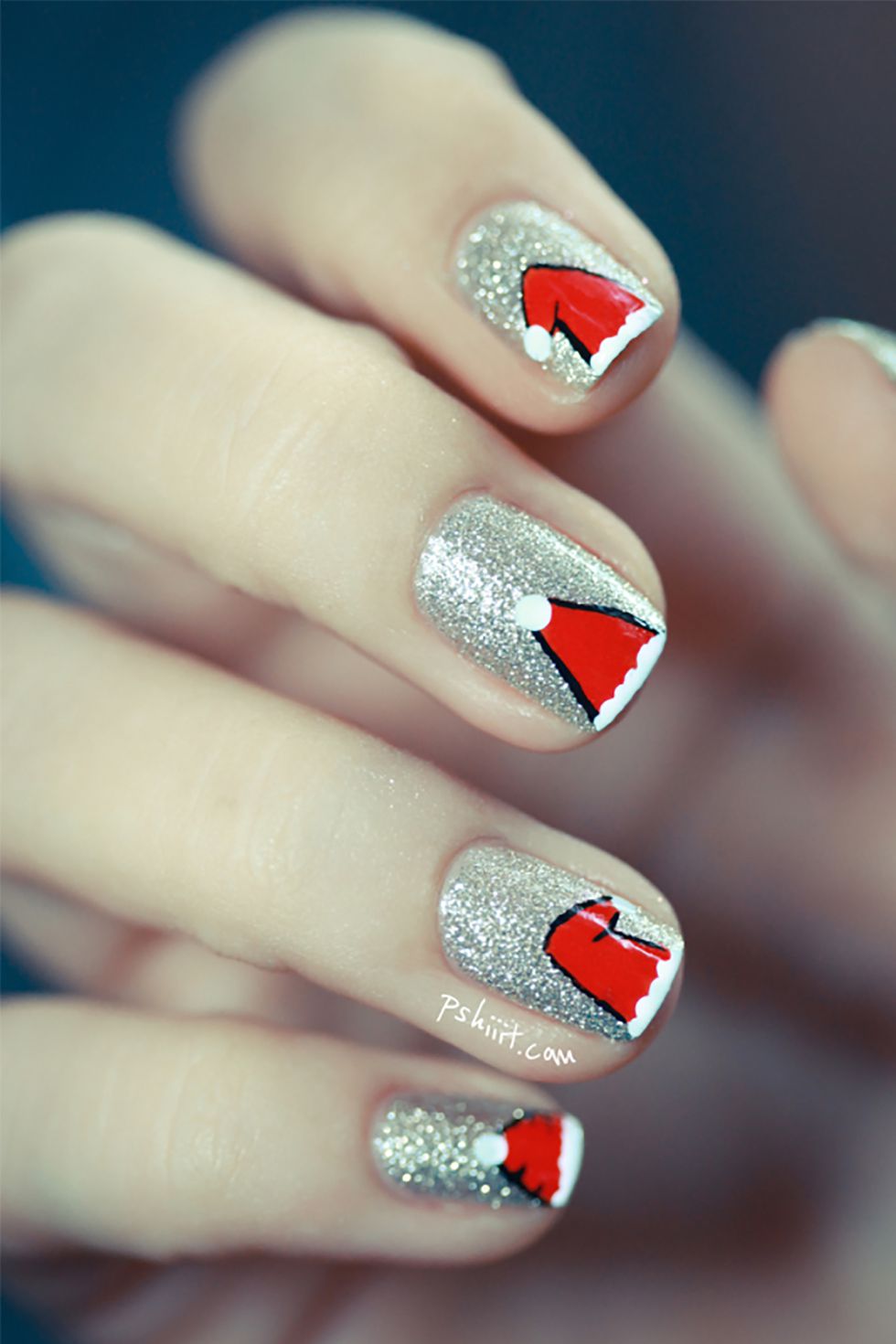 easy christmas nail art designs