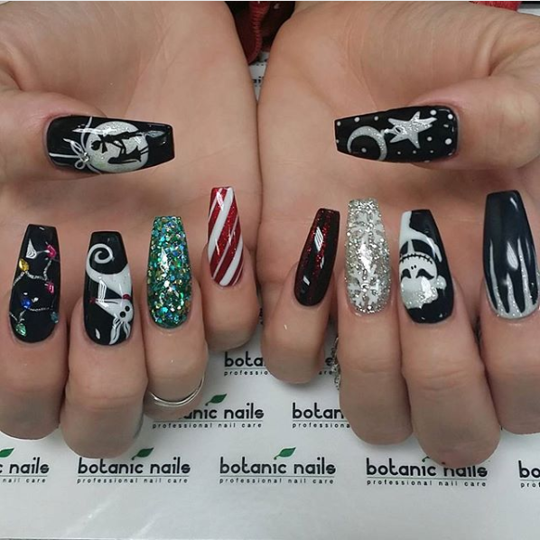 easy christmas nail art designs