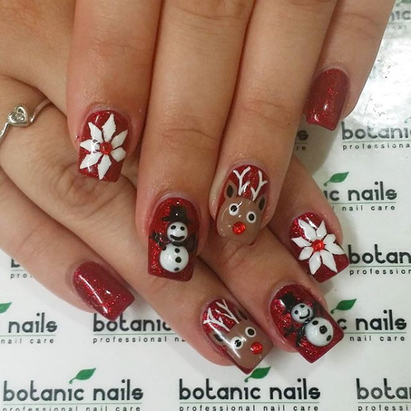 easy christmas nail art designs