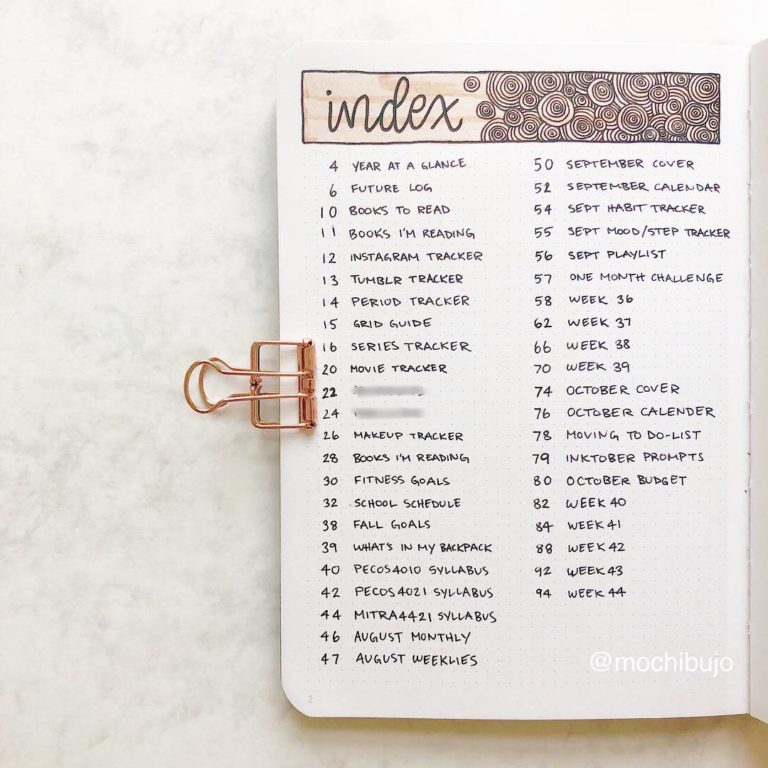 start a bullet journal