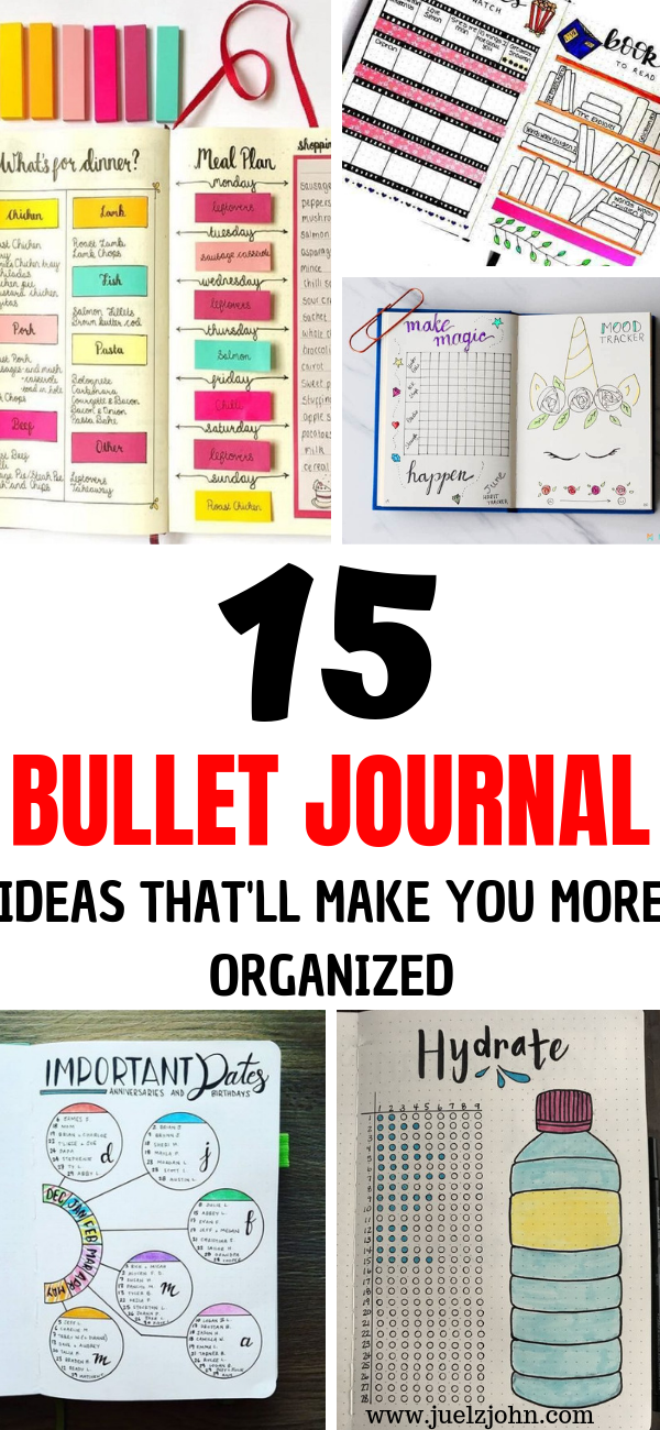 15 Smart Bullet Journal Ideas To Simplify Your Life - juelzjohn