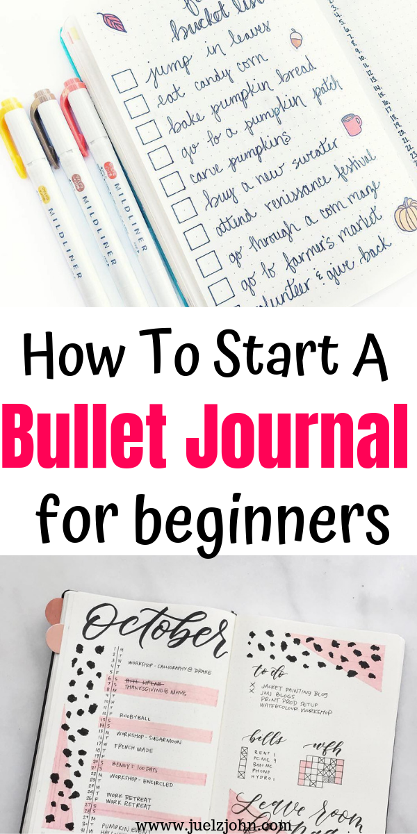 start a bullet journal