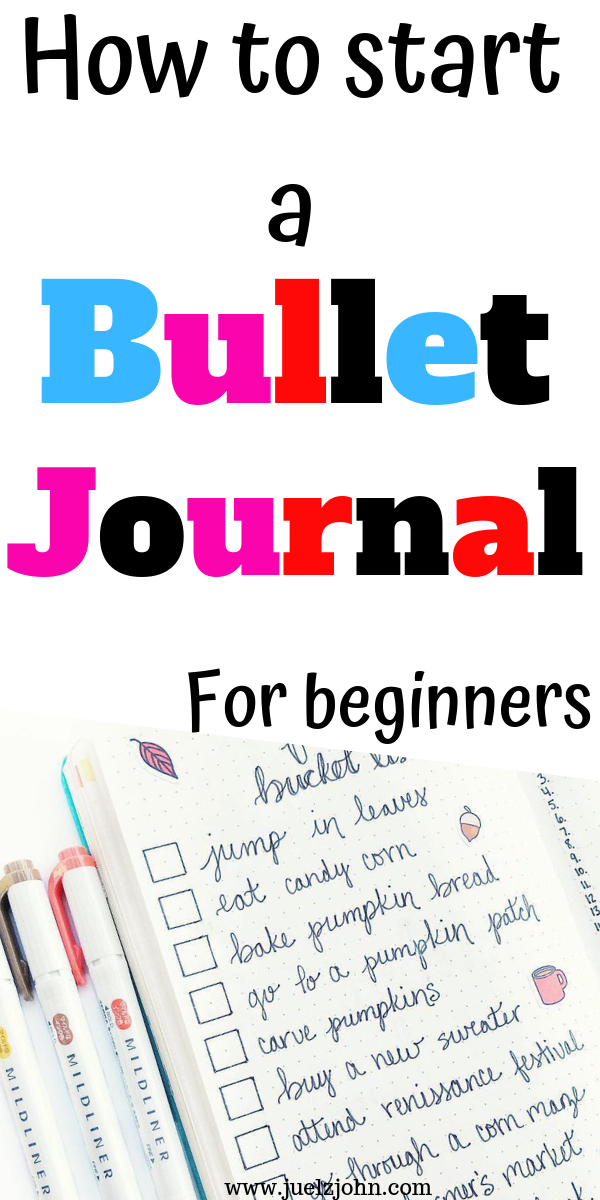 start a bullet journal