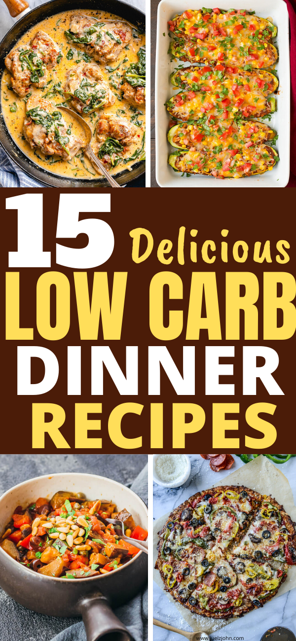 low carb dinner recipes for weightloss