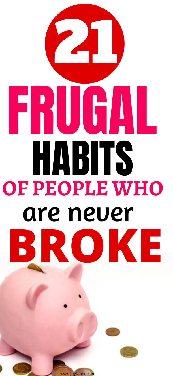 frugal living habits