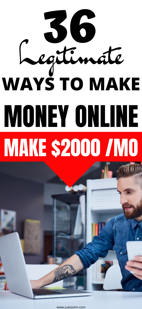 legitimate ways to make money online