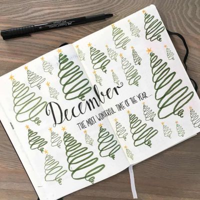bullet journal monthly cover ideas