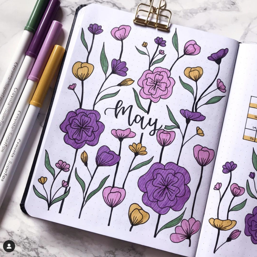 Bullet journal monthy cover ideas 15 Juelzjohn