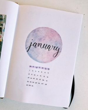 bullet journal monthly cover ideas 