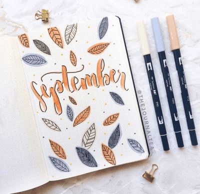 60+ Beautiful Bullet Journal Cover Page Ideas for Every Month of
