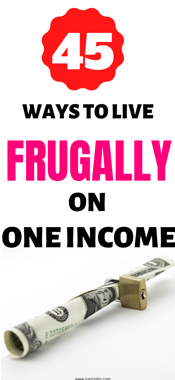 live frugally on one income