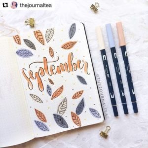 fall bullet journal ideas