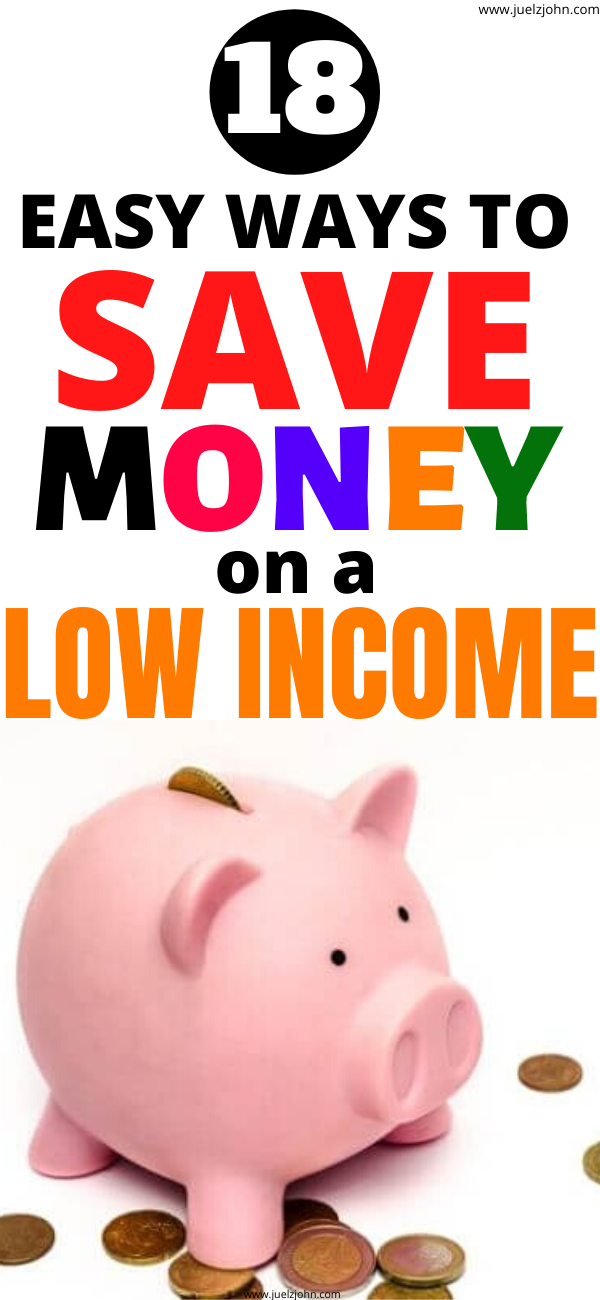 save money on a low income
