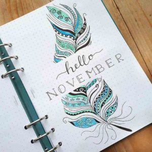 November bullet journal covers