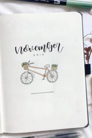 November bullet journal covers