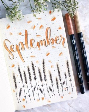 Autumn bullet journal ideas