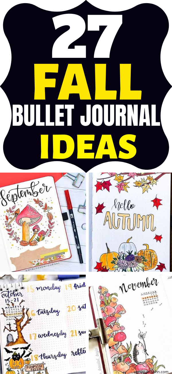 fall bullet journal ideas