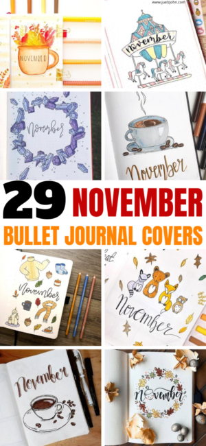 November bullet journal covers