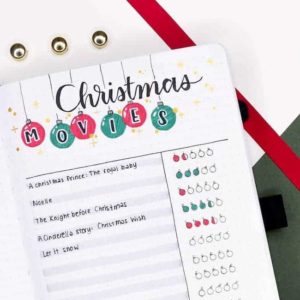 Christmas bullet journal ideas