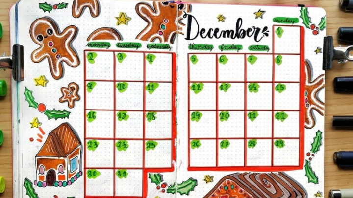 22 Creative Christmas bullet journal ideas