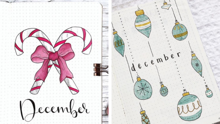 32 Beautiful December bullet journal covers for 2023