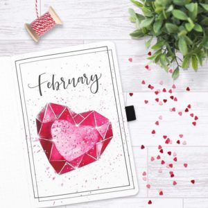 february bullet journal cover ideas