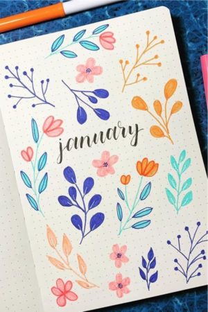 39 Best January bullet journal cover spreads - juelzjohn