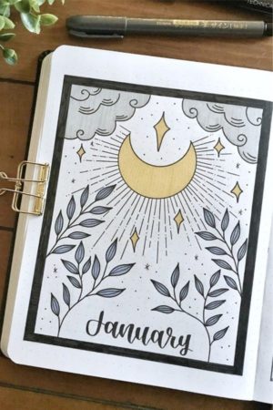 39 Best January bullet journal cover spreads - juelzjohn