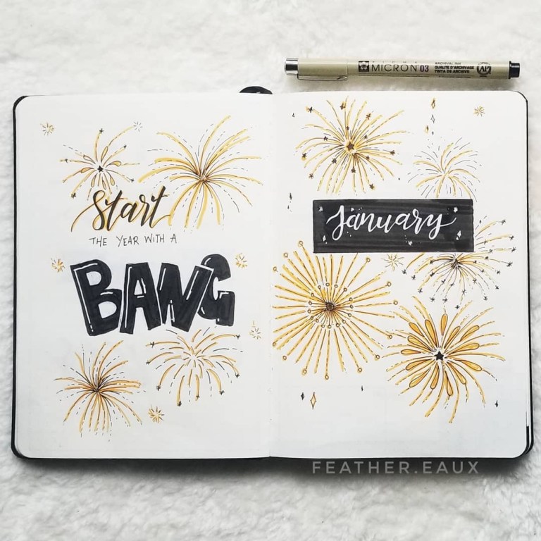 january bullet journal covers