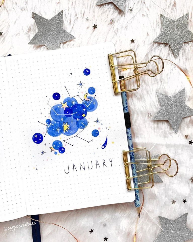 39 Best January bullet journal cover spreads - juelzjohn