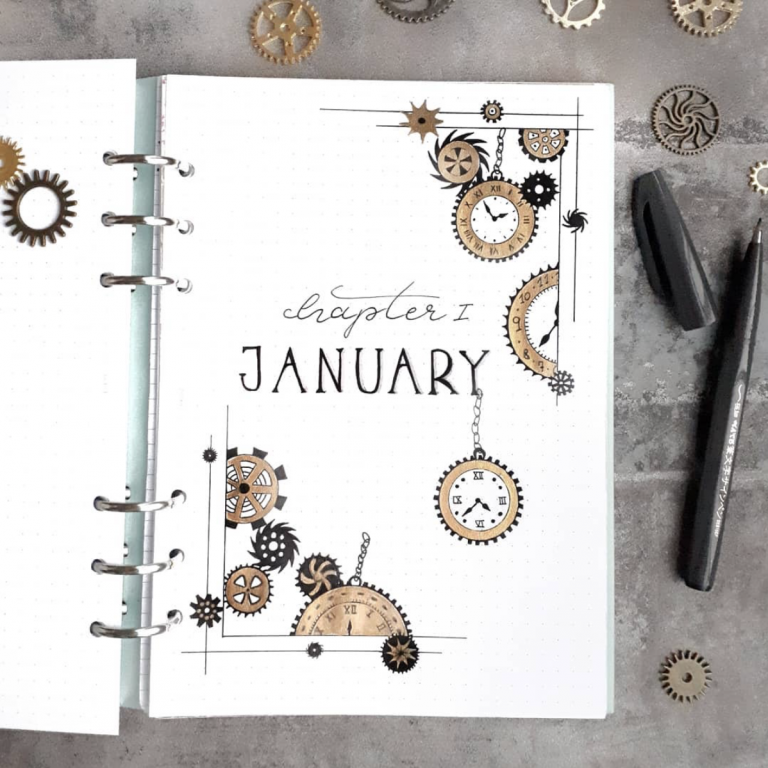 39 Best January bullet journal cover spreads - juelzjohn