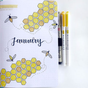 39 Best January bullet journal cover spreads - juelzjohn