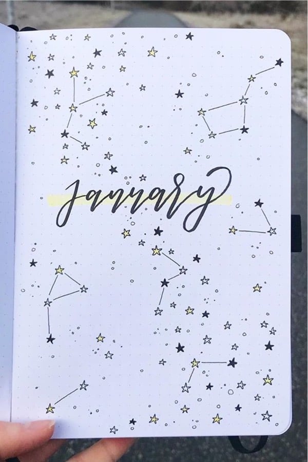 39 Best January bullet journal cover spreads - juelzjohn