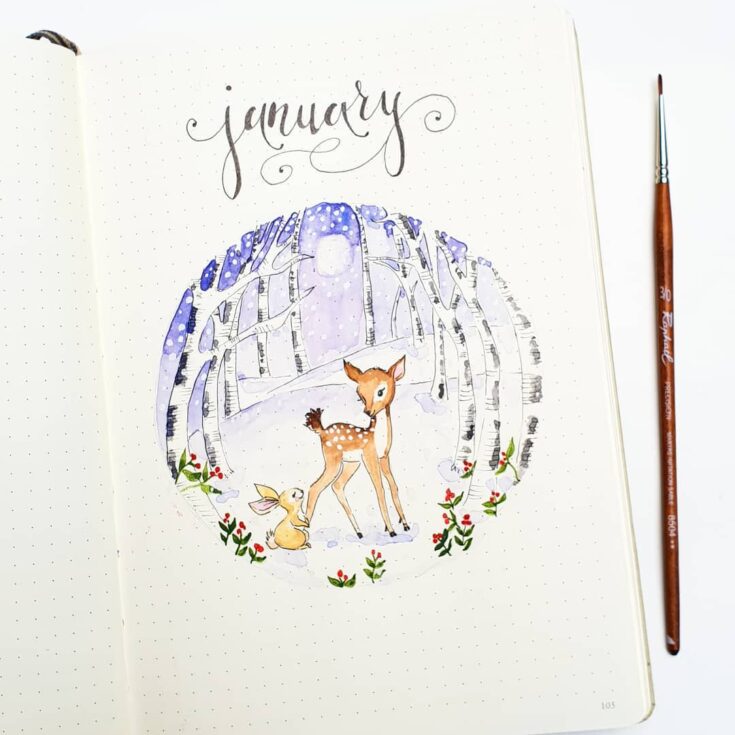 January bullet journal ideas