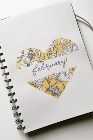 February bullet journal ideas