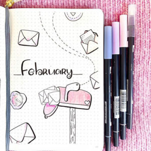 24 Amazing February bullet journal spreads - juelzjohn