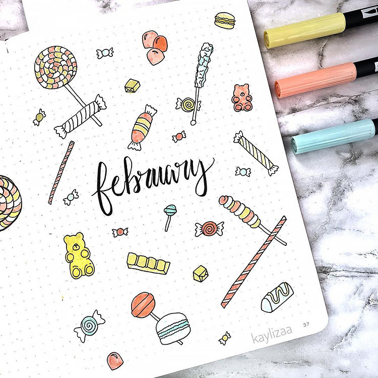February bujo ideas